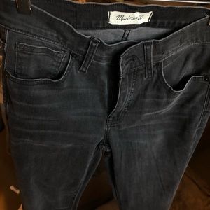 Madewell black/grey high rise skinny